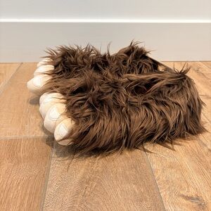 Lazy One Brown Big Foot Furry Slippers